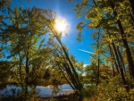 Blue Sky over the River