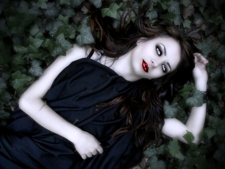 vampire - gothic, girl, brunette, vampire