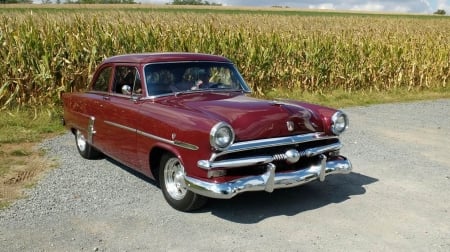 1953 Ford Customline - car, red, old-timer, ford, customline