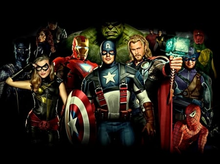 The Avengers - characters, 2012, movie, thor, The Avengers, loki, film