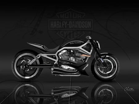 Harley Davidson - bike, chopper, harley