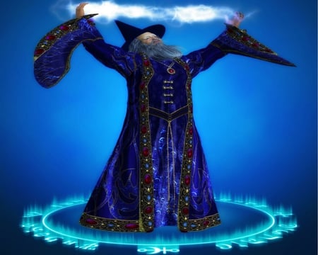 Merlin - merlin, hand, magic, spell, magician