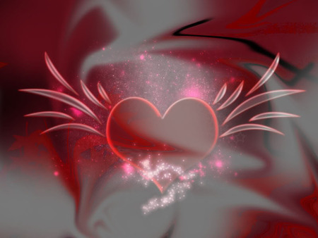 Vampire Heart Wallpaper - white, heart, red