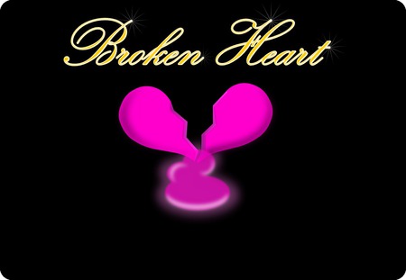 pink broken heart - broken, broken love, love, pink, hearts