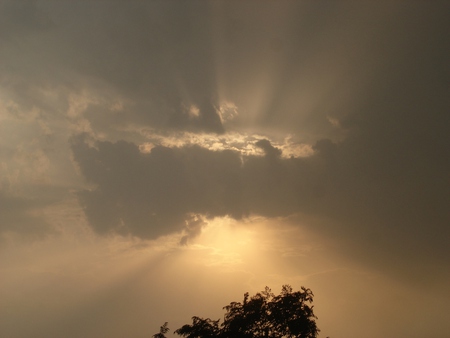 Sky - clouds, light, sun, sky