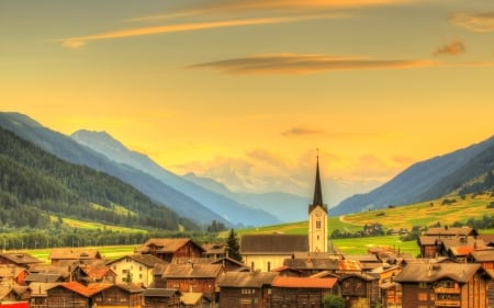 Villages in Switzerland - attractions in dreams, valley, houses, villages, mountains, ulriche, nature, love four seasons, goms, switzerland, landscapes