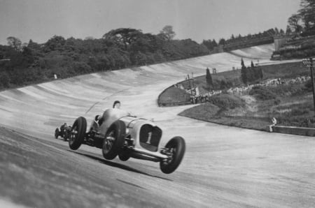 1928 race at brooklands - race, track, car, brooklands