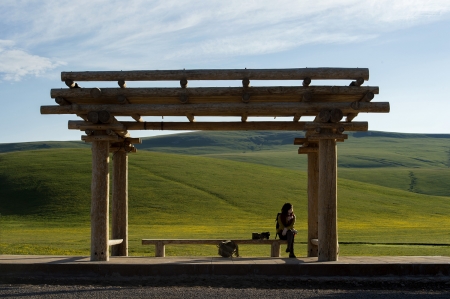 Landscape view of Kalajun prairie 2 - Prairie, Xinjiang, Uyghur Autonomous region, 7 June  2015, Landscape, Kalajun, Yili