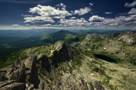 Mountain - nature, hd, landscape, mountain, clouds, mountain range