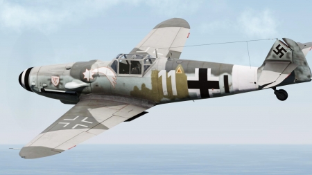 Messerschmitt Bf 109 - messerschmitt, military, plane, bf 109