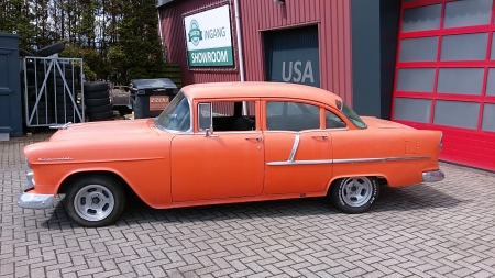 1955 Chevrolet Bel Air sedan V8 manual - chevrolet, bel, old-timer, sedan, chevy, american, air, manual