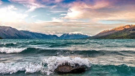 Lake Ohau,New Zealand - nature, sky, lake, mountain