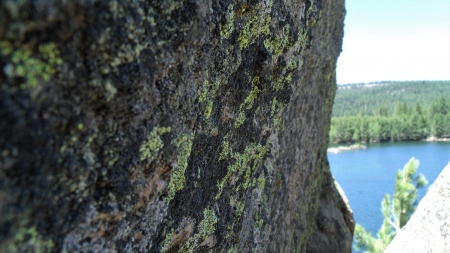 Mossy Boulder - stone, mossy, nature, boulders, mountains, rocks