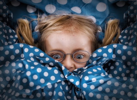 Dad Good Night Story - girl, eyes, child, copil, white, john wilhelm, blue, dot, cute