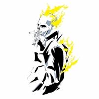 ghost rider smoking