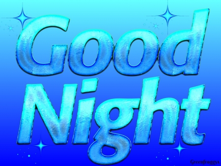 GOOD NIGHT - CARD, COMMENT, NIGHT, GOOD