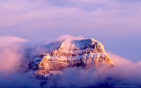 Foggy Mountains - mountains, nature, fog, sky