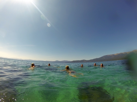 School Of Fish - nature, sky, ocean, sea