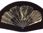 Antique Gold And Black Hand Fan