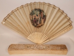 18th Century Hand Fan And Box