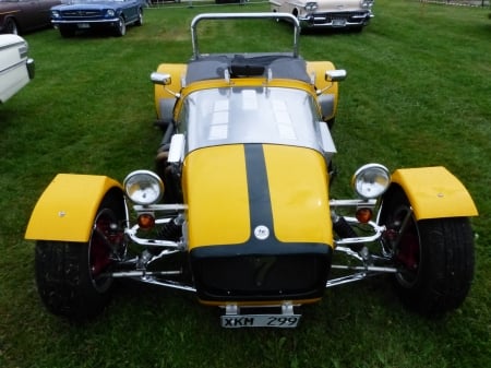 Power Meet,Nossebro,Sweden - grass, yellow, car, car-show