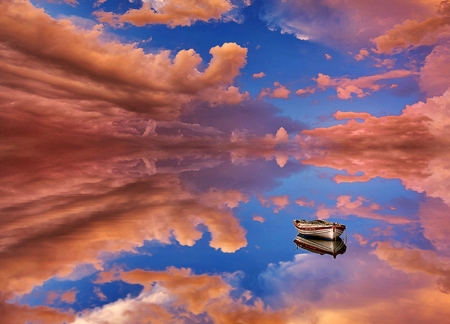 Boat - sea, nature, sky, boat