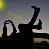 Cowgirls Heart Silhouette. .