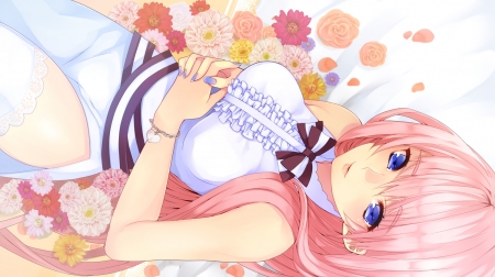 Megurine Luka - luka, pretty, girl, pink, vocaloid, anime, megurine