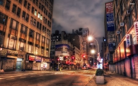 manhattan - manhattan, street, car, building