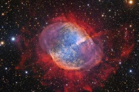 M27 Not a Comet - space, fun, galaxies, stars, cool