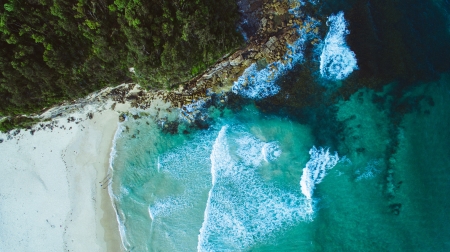 Beautiful Scenery - aerial view, water, nature, beach