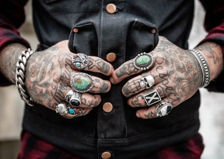 Rings and tattoos