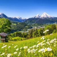 The Village in the Mountains, Bavaria, Germany