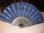 Blue Hand Fan