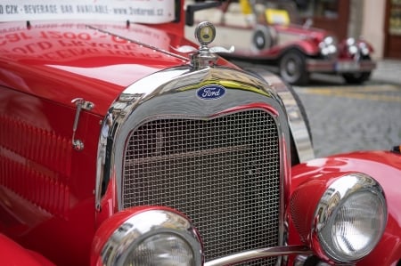 Old Ford - ford, car, old, red