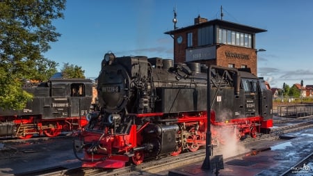 Old Steam Locomotive - train, locomotive, steam, old