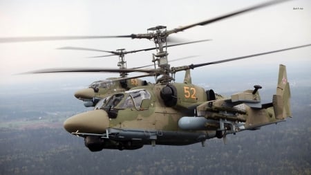 Kamov KA-52 Alligator - alligator, ka-52, helicopter, kamov, military