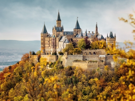 Hohenzollern Castle in Autumn, Germany