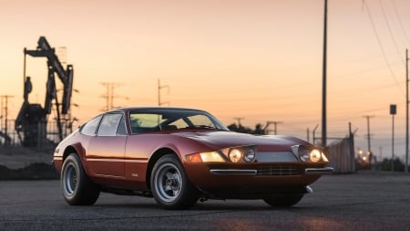 1971 Ferrari 365 GTB-4 Daytona Harrah - Ferrari, Car, Red, 365, Sports, GTB-4, Daytona, Old-Timer, Harrah