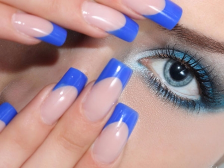 Blues - Female, People, Model, Art, Blue, Nail, Eyes, Hand