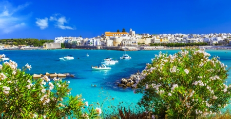 Puglia-Italy - boats, travel, italy, summer, sailing, yachts, exotic, vacation, village, view, beautiful, rest, flowers, sea