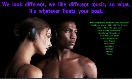 Whatever Floats Your Boat - heaven, fun, joy, religious, christian, music, metal, headphones, motivational, exercise partner, rock, cool, love, goth, happiness, dance, fitness partner, wave