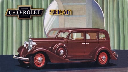 1933 Chevrolet Sedan - Antique Cars, Chevrolet Wallpaper, Chevrolet Desktop Background, Chevrolet Cars, 1933 Chevrolet