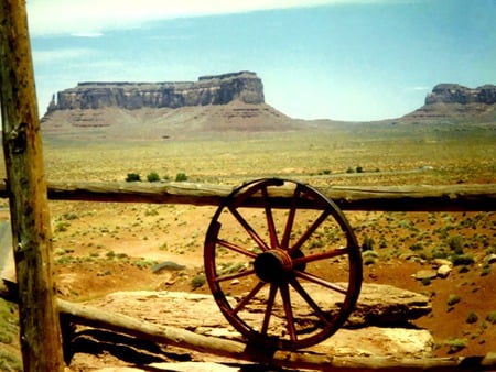 Arizona scenic view - wagon wheel, arizona, desert, canyons