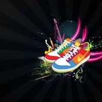 Rainbow shoes