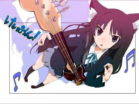 music love - love, music, anime, cat girl, anime girl