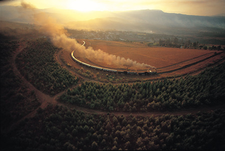 Train - nature, abstract