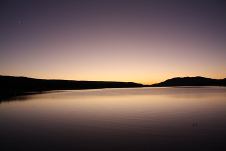 Sunset - calm, sunset, water, evening, lake