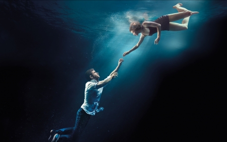 The Leftovers (TV Series 2014â€“ ) - the leftovers, couple, girl, tv series, water, justin theroux, poster, margaret qualley, blue, man, sea