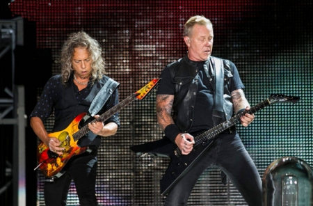 James and Kirk - entertainment, fun, metallica, cool, music